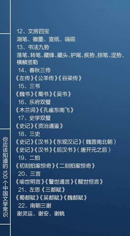 國考必看100個文學(xué)常識，你知道多少個呢？